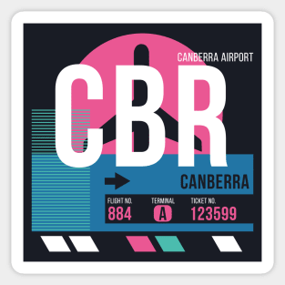 Canberra (CBR) Airport // Sunset Baggage Tag Sticker